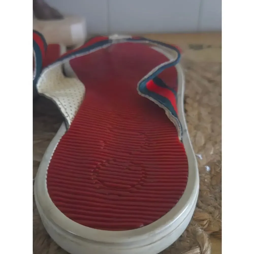 Gucci Web Trimm Thing Flip Flops Pre-Loved - Authentic Size 42